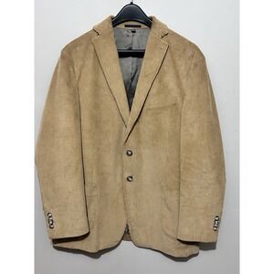 Jos. A. Bank 1905 Corduroy Blazer 44R Camel Brown Tailored‎ Fit Stretch